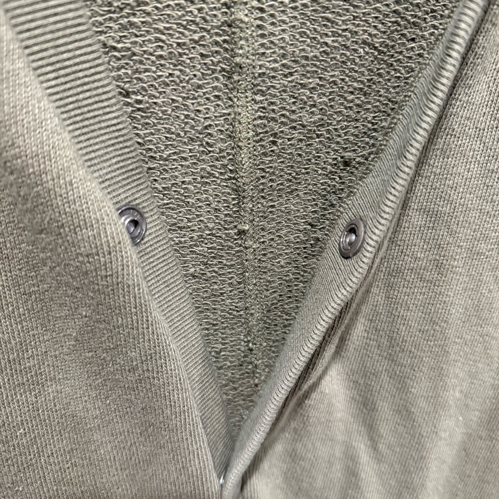 Banks Journal Organic Cotton Cardigan Snap Front Minimalist Streetwear Large - Picture 4 of 11